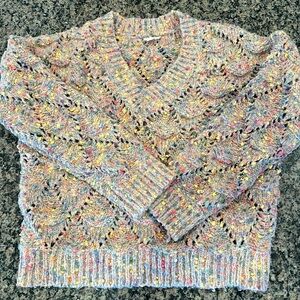 Hem & Thread Multicolor V-Neck Sweater